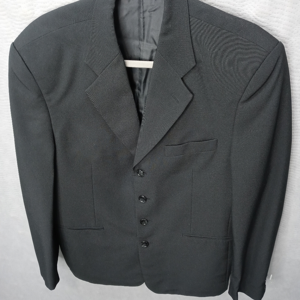 Pacelli Men's Black Polyester 4 Button Jacket. 42r - image 2